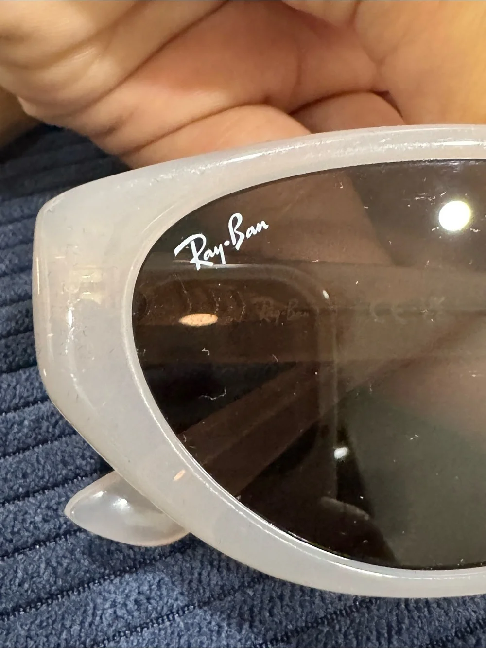 Ray-Ban Women's Light Gray Cat Eye Sunglasses